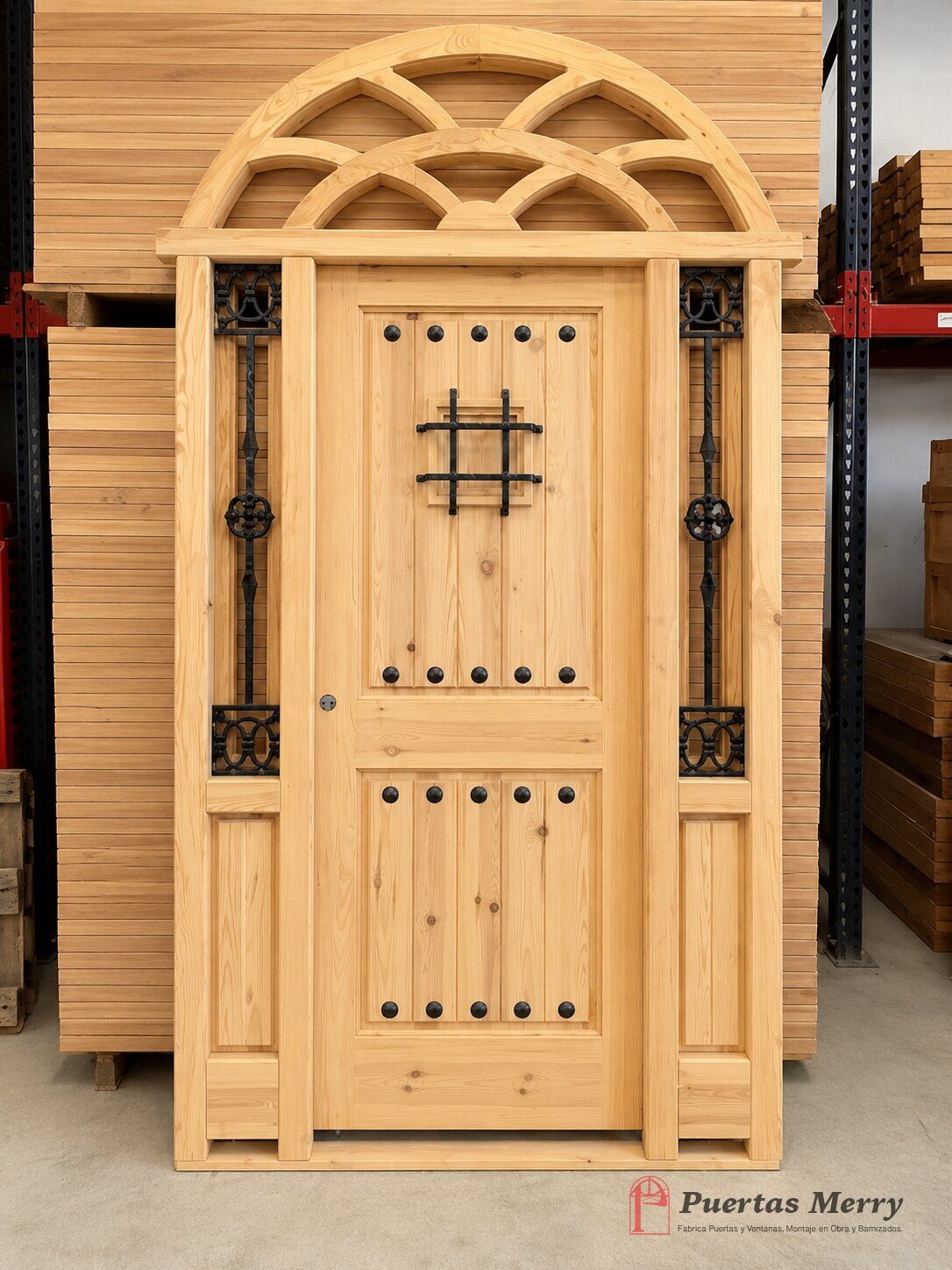 Trabajo de puertas rústicas